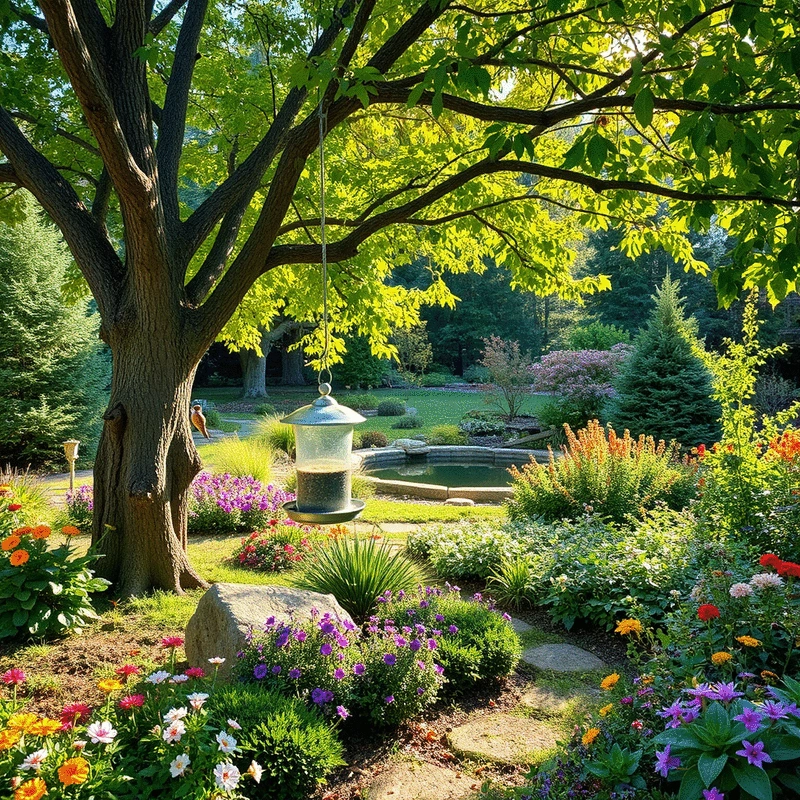 how to create a wildlife-friendly garden with trees