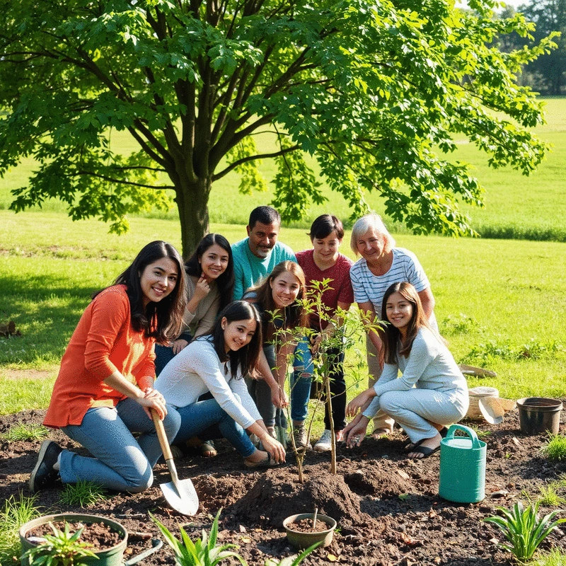 tree planting campaigns to counteract deforestation