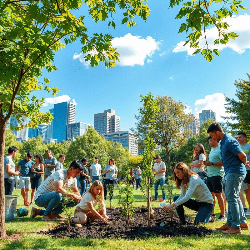 ways to promote reforestation in urban areas